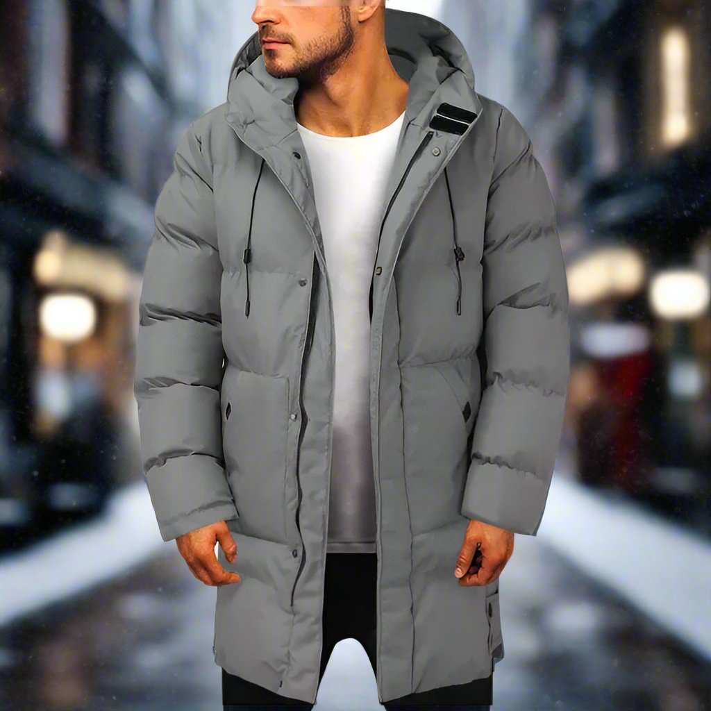 Men’s Long Winter Coat | Classic Design