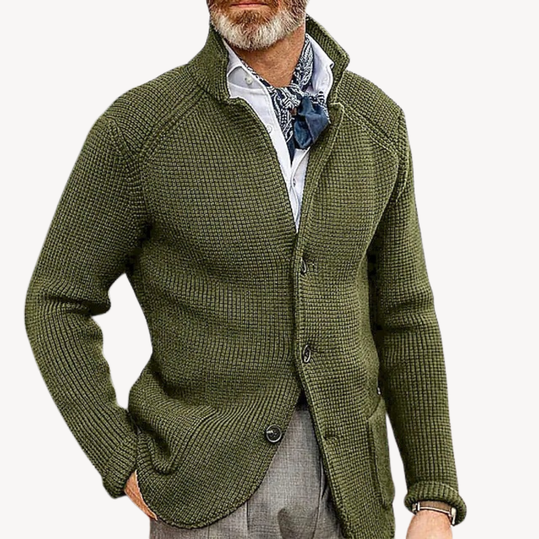 Men's Stylish Knitted Cardigan | Classic Winter Layer