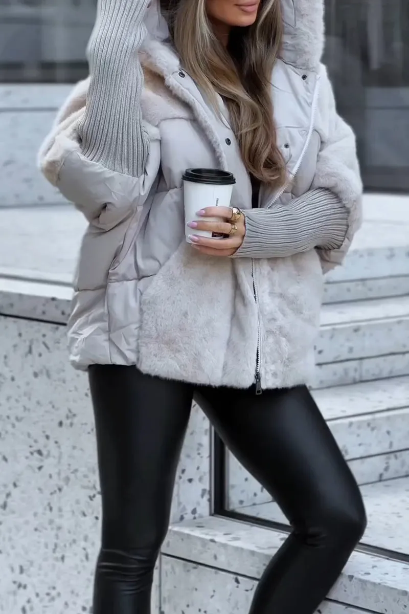 Women's Quilted Hooded Winter Coat | Stylish