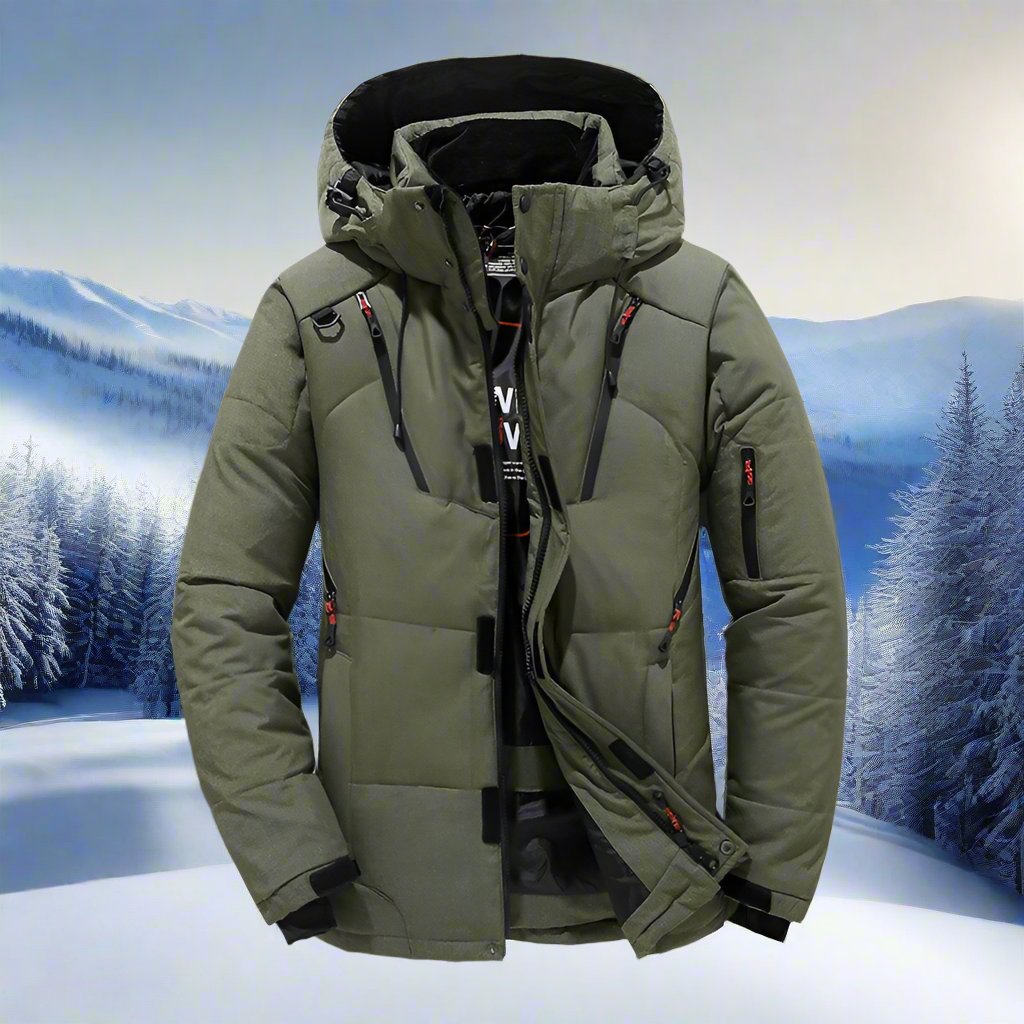 Men’s Quilted Jacket | Hooded Winter