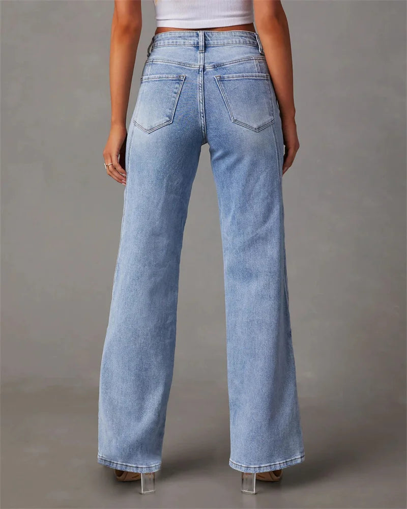 Juliette Taille Mi-Haute Jambe Large