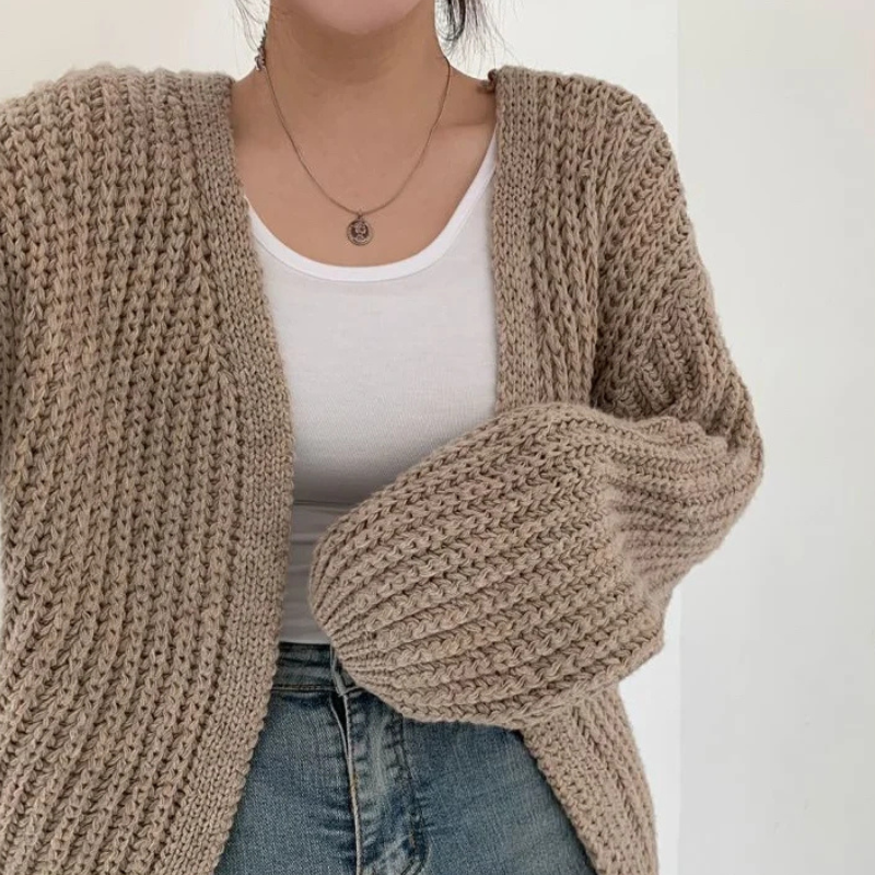 Women’s Classic Cardigan | Lantern Sleeve