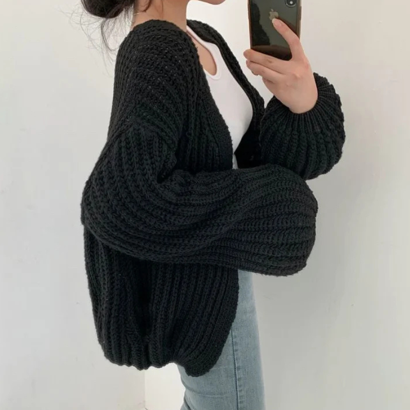 Women’s Classic Cardigan | Lantern Sleeve