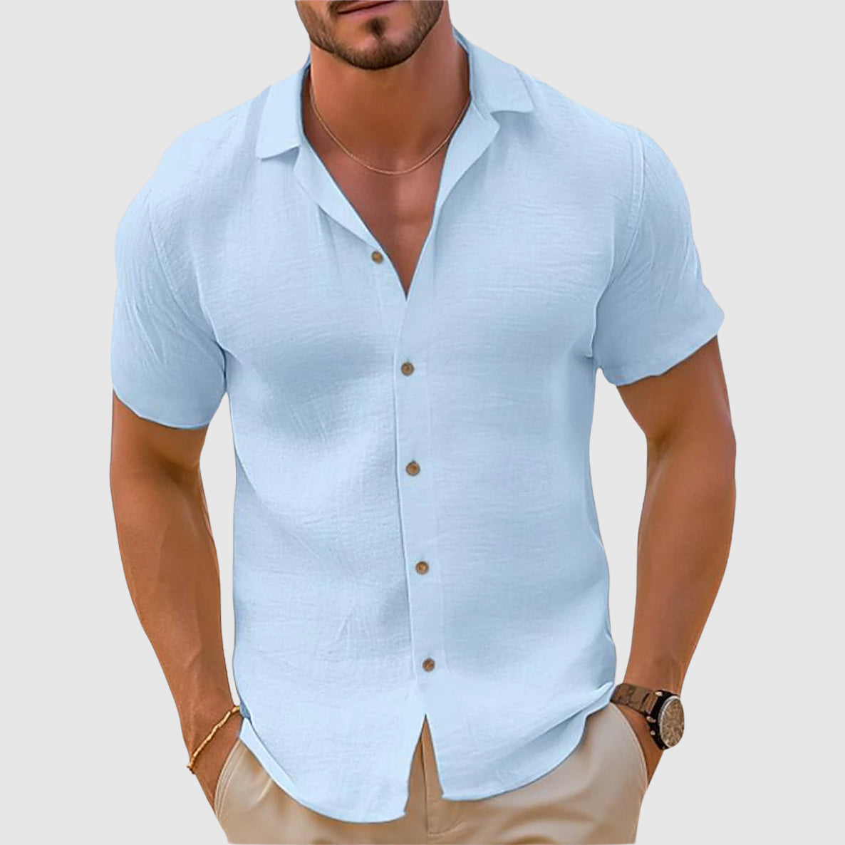 Men’s Casual Shirt Top | Clean Design