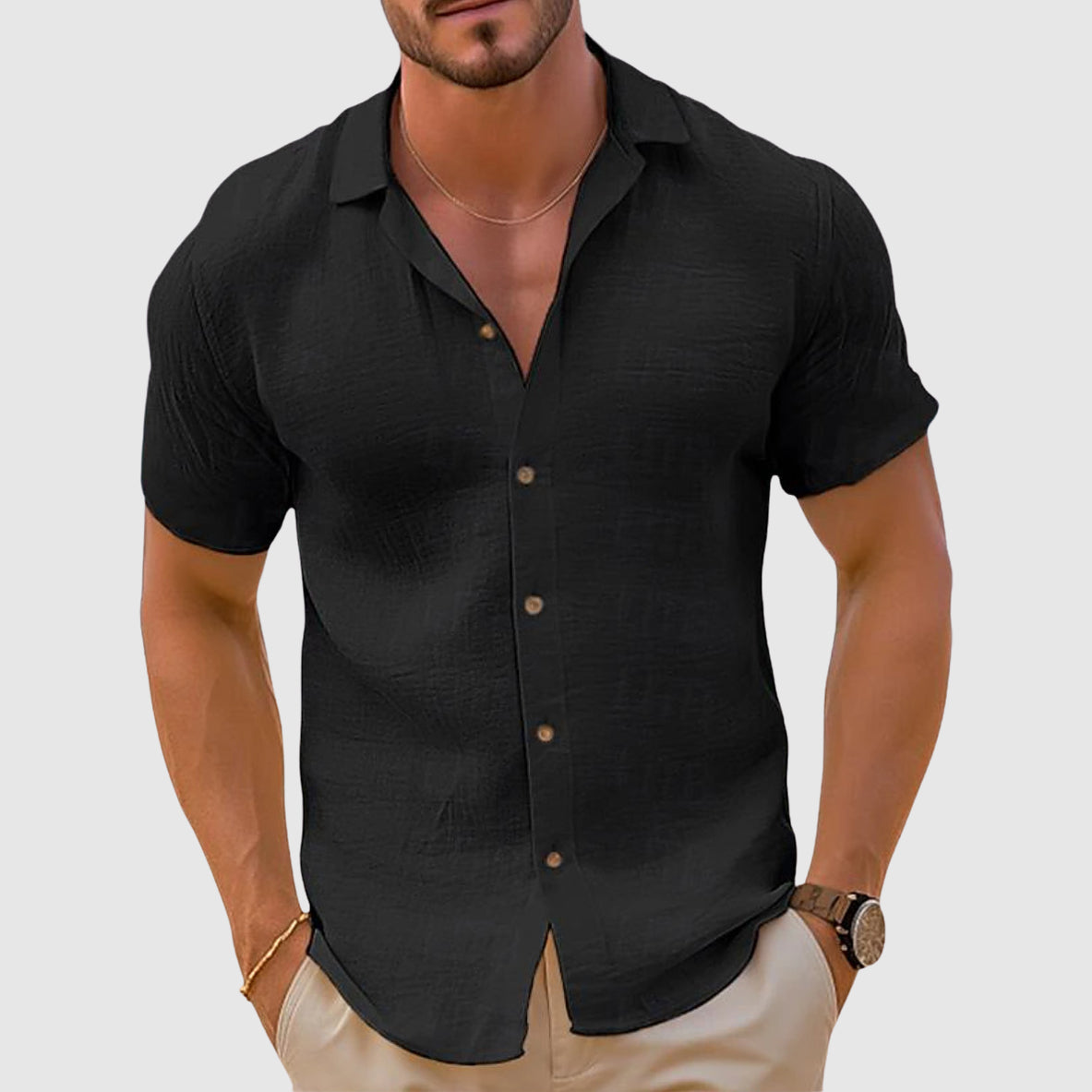 Men’s Casual Shirt Top | Clean Design
