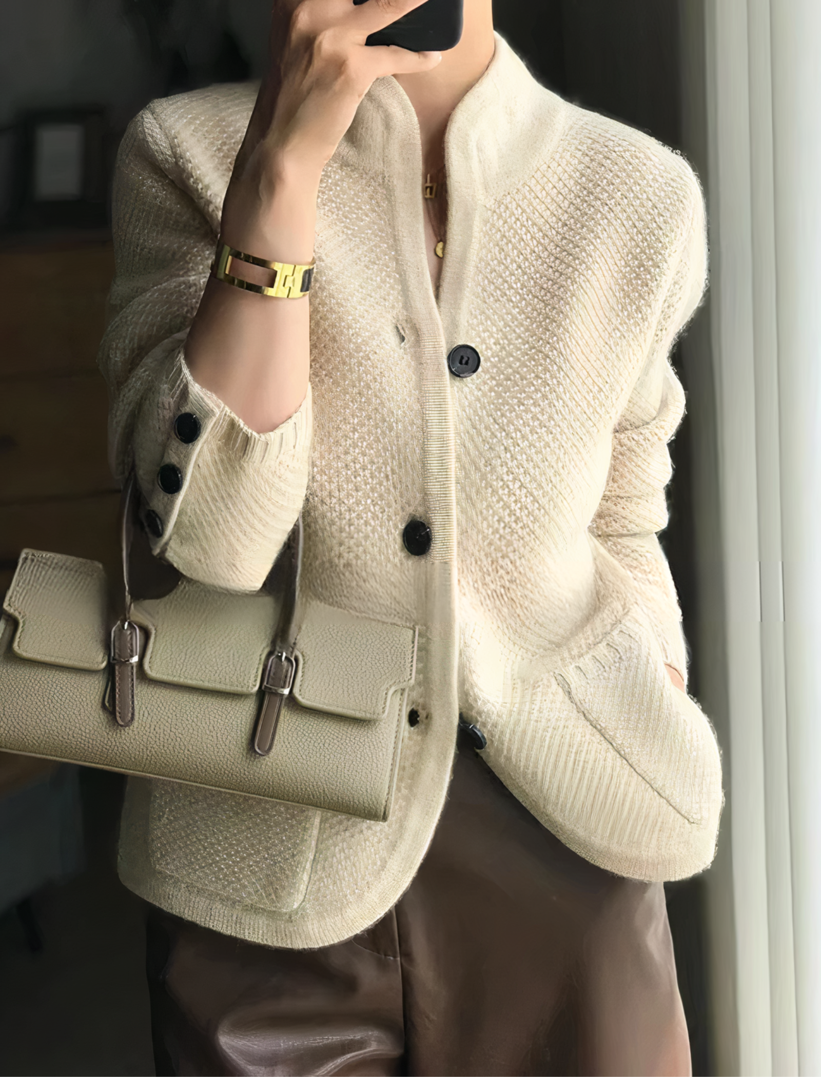 Women’s Buttoned Knit Cardigan | Classic Style