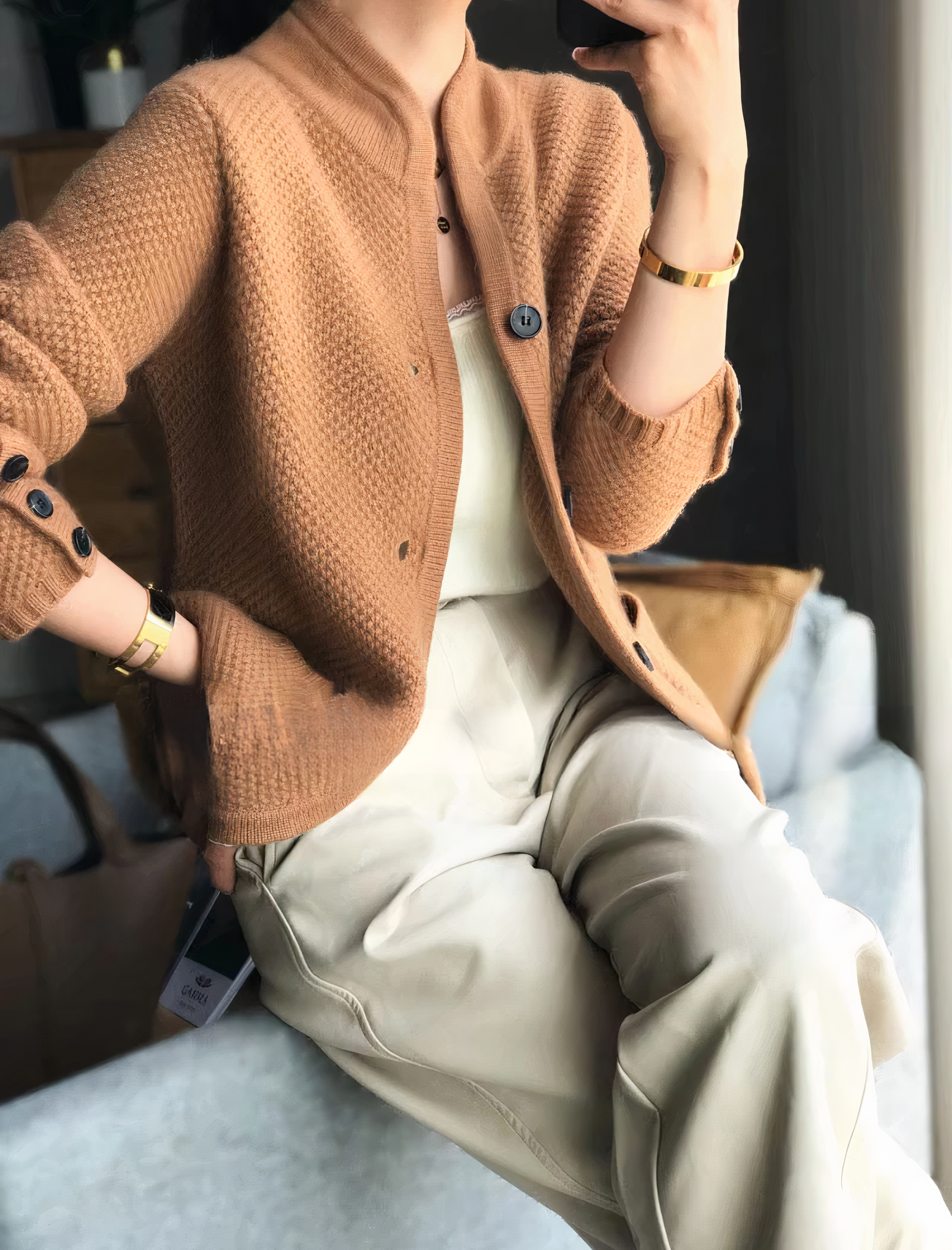Women’s Buttoned Knit Cardigan | Classic Style