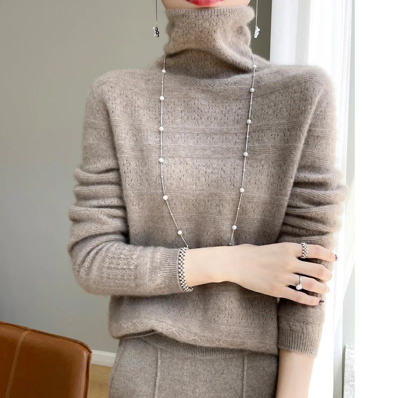 Women’s High Neck Pullover | Classic Winter Style