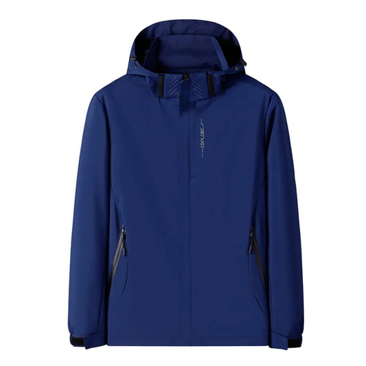 Men’s Stylish Blue Windbreaker | Weather-ready design