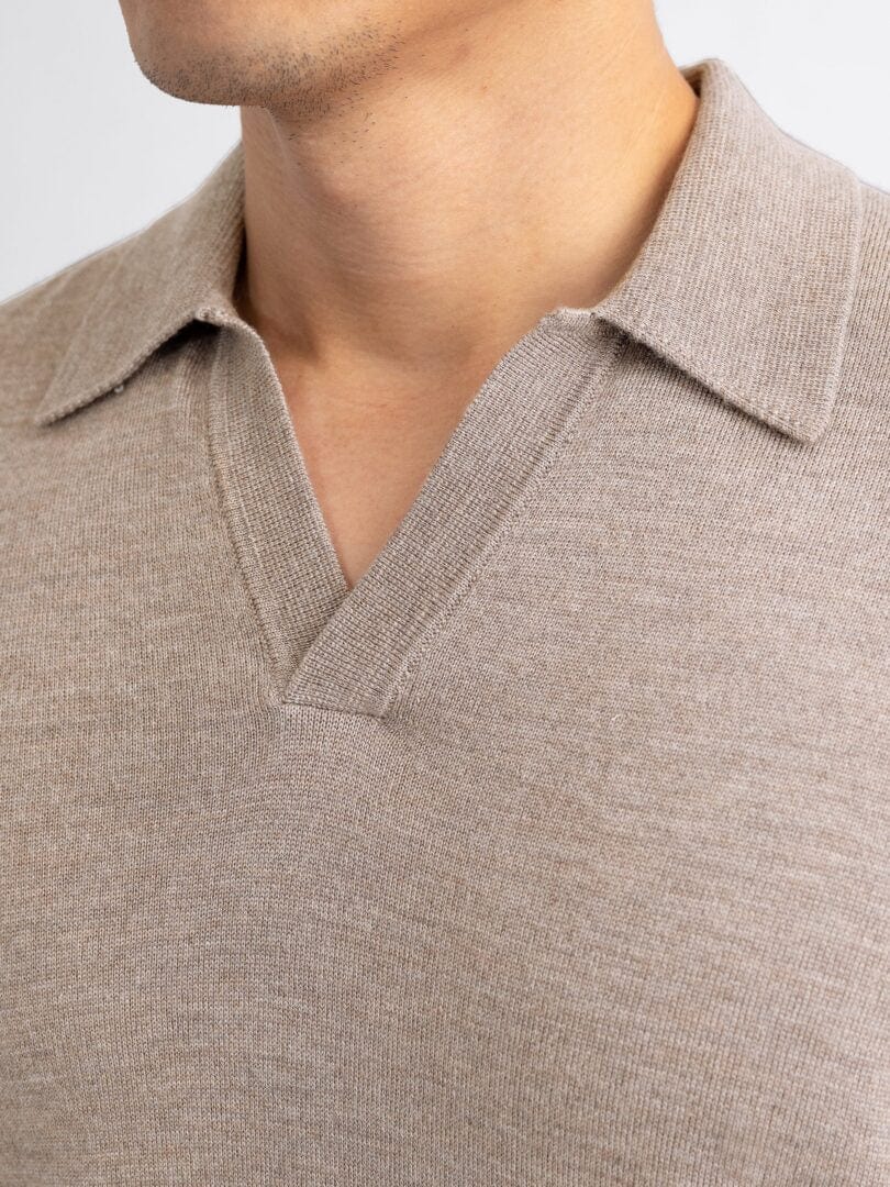 Men's Classic Old Money V-Neck Polo Shirt | Timeless