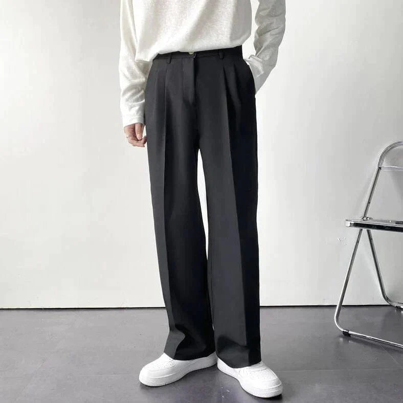 Men’s Old Money Wide-Leg Pants | Stylish