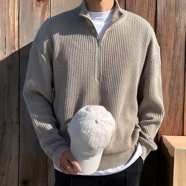 Men’s Classic Old Money Zip-up Sweater | Stylish