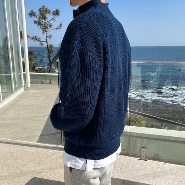 Men’s Classic Old Money Zip-up Sweater | Stylish