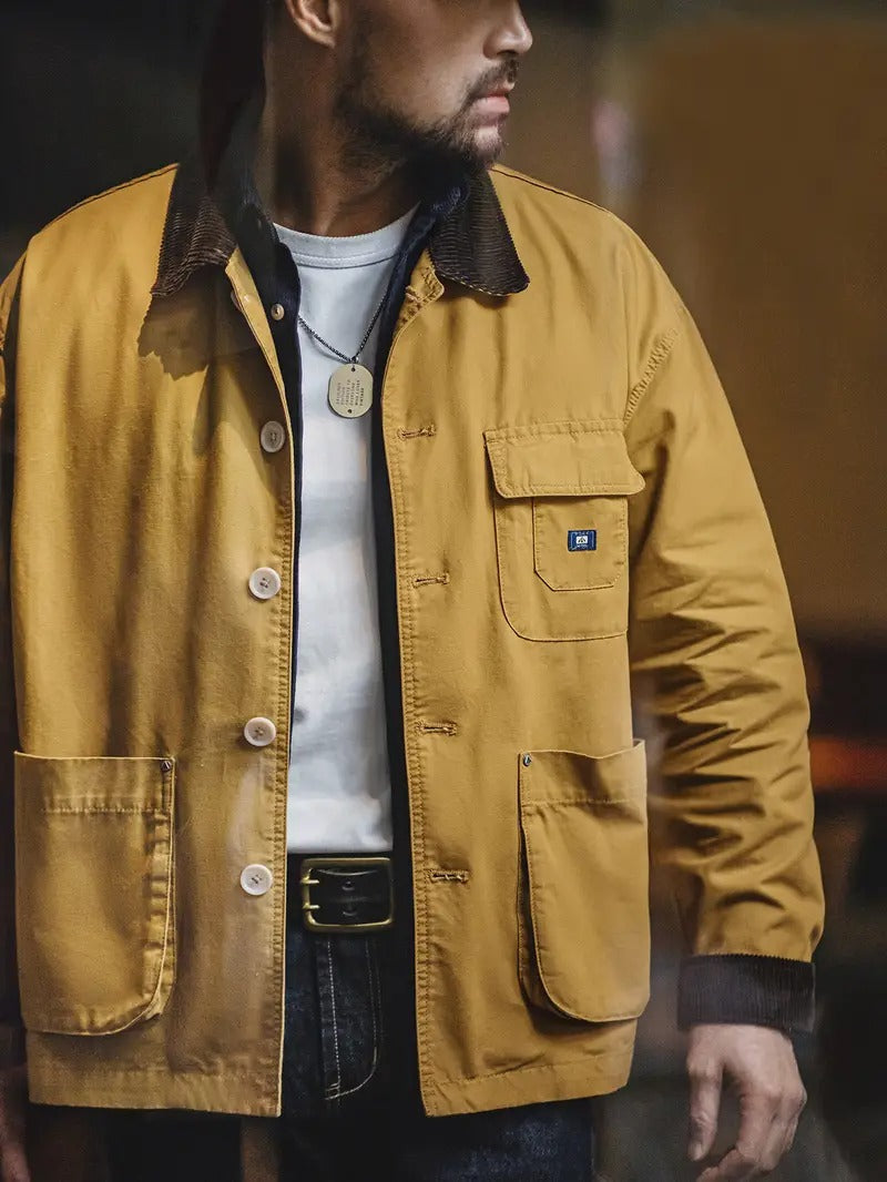 Men’s Button Down Utility Coat | Classic
