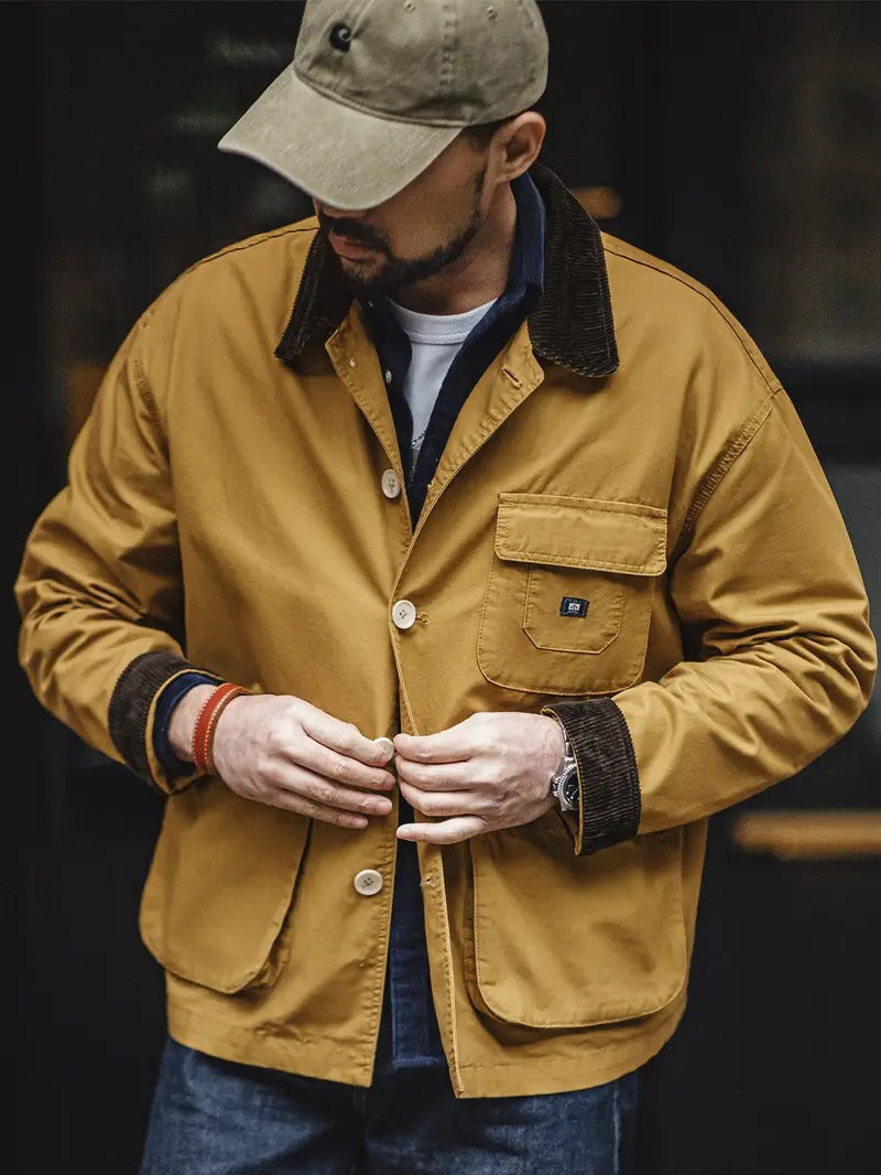 Men’s Button Down Utility Coat | Classic