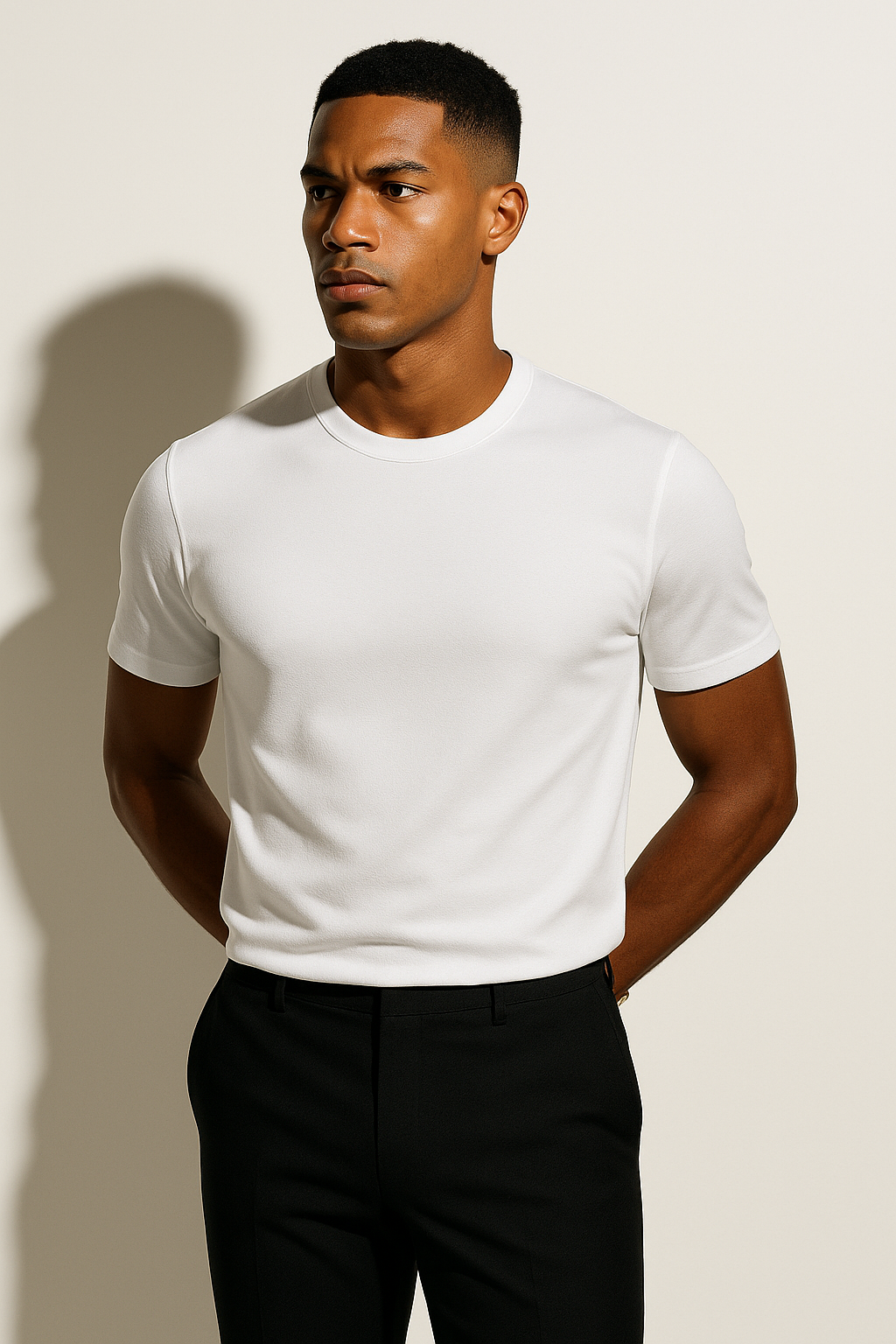 Men’s Minimalist Crewneck T-Shirt | Slim Fit