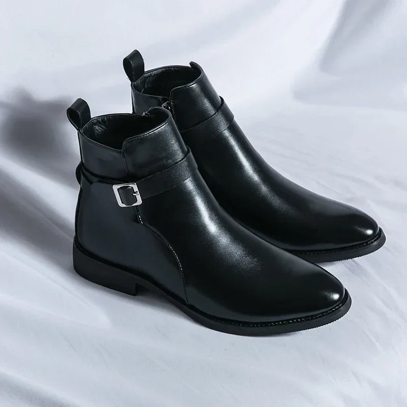 Mens Chelsea Boots  | Sleek Classic with Side Zipper