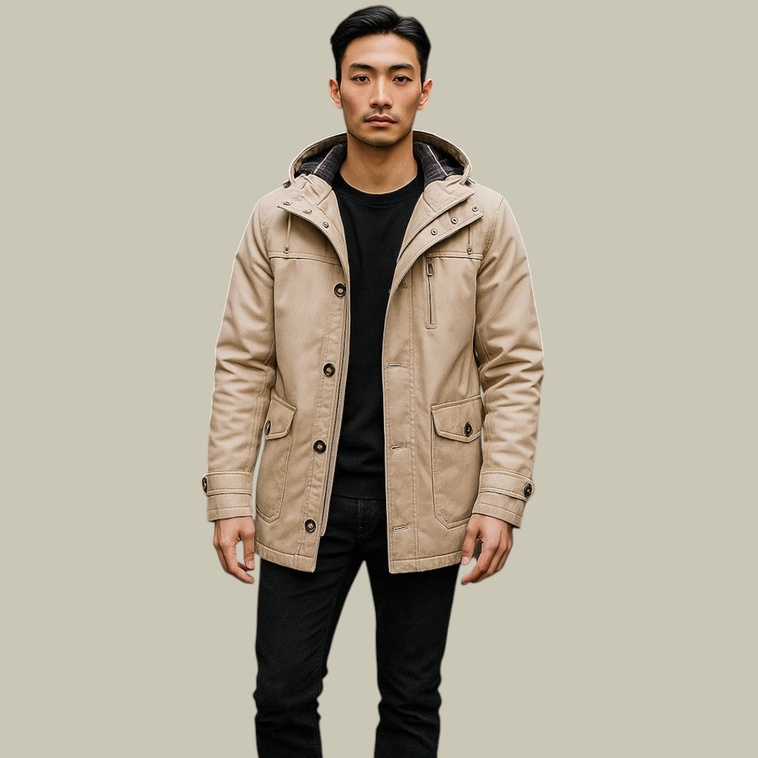 Men’s Hooded Winter Jacket | All-Season Outerwear