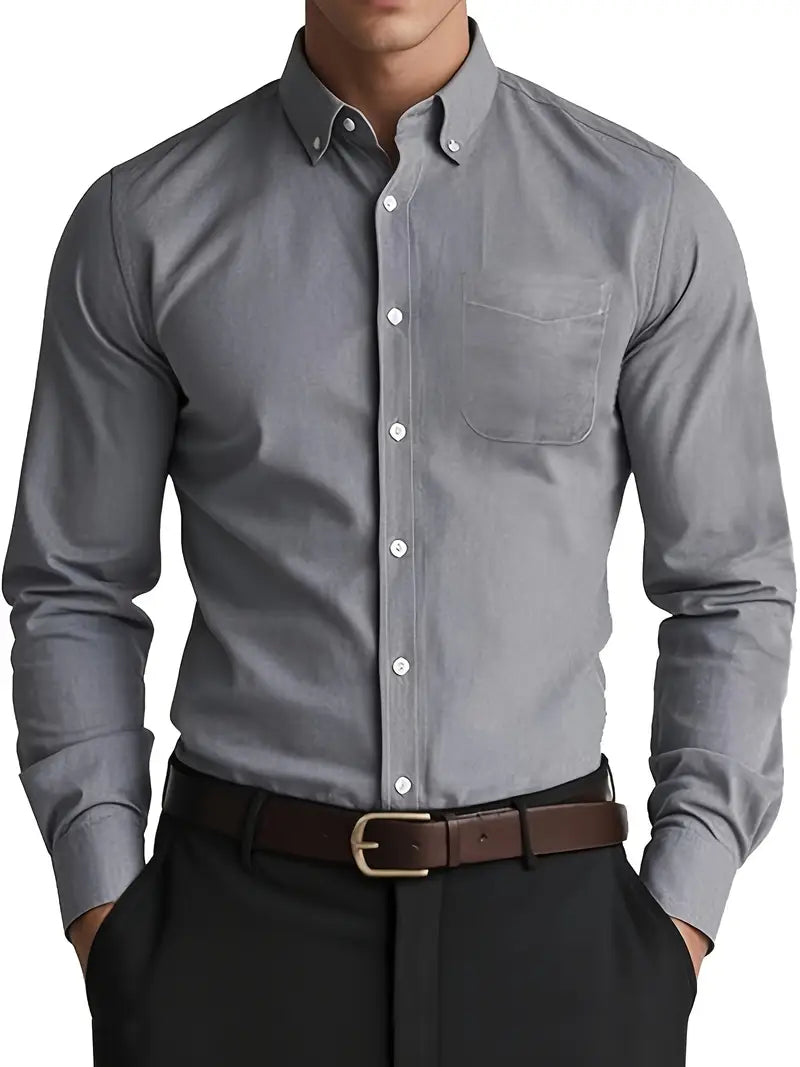 Men’s Classic Button-Up Shirt | Long Sleeve