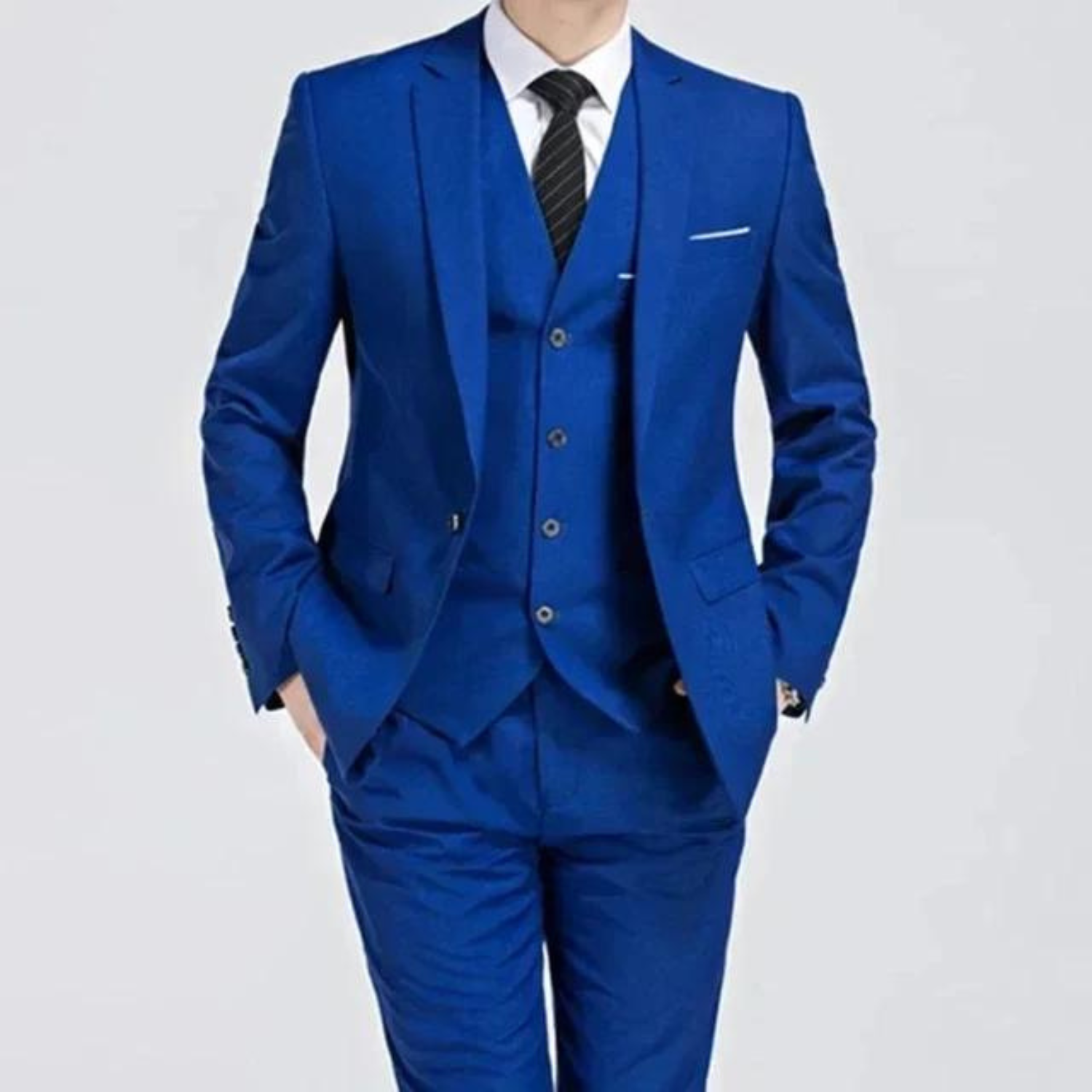 Men’s Classic Blazer and Trouser Set | Timeless Three-Piece Look