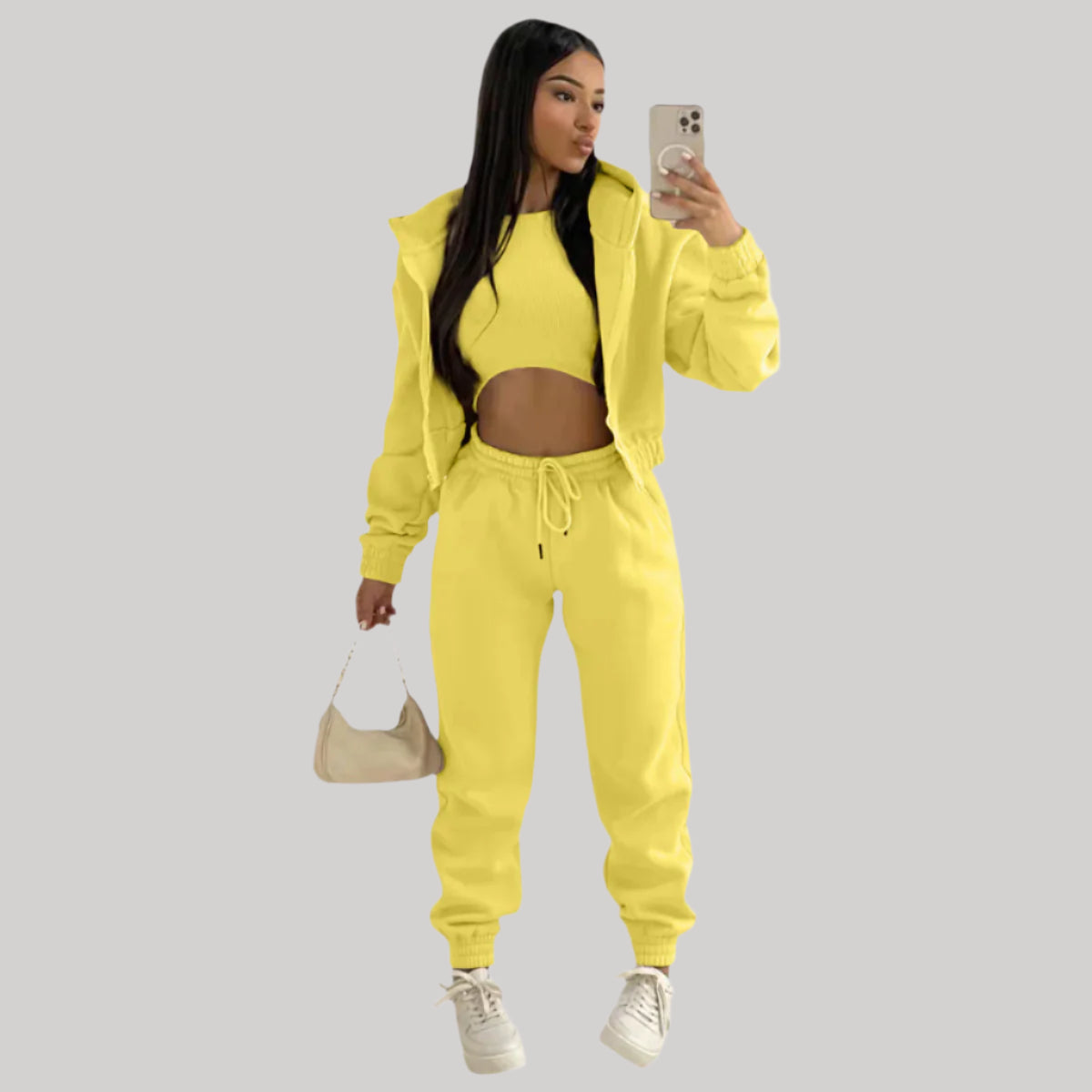 Women's Stylish Casual Tracksuit | 3 Piece Set