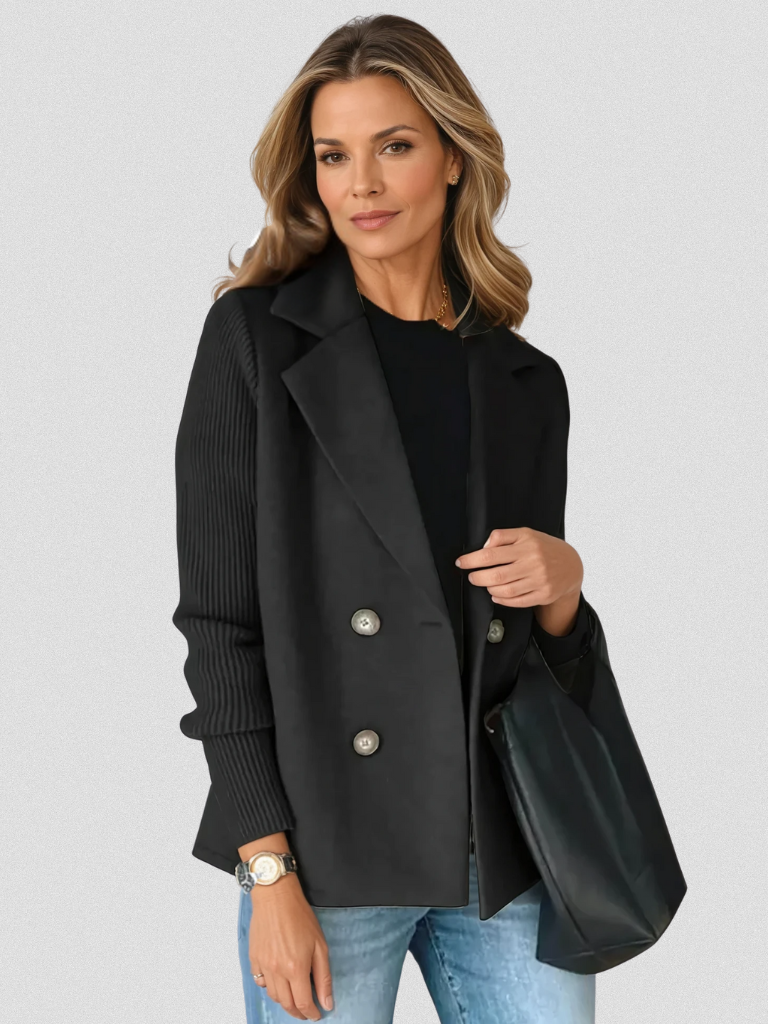 Women’s Modern Sweater Blazer | Clean-Cut Design