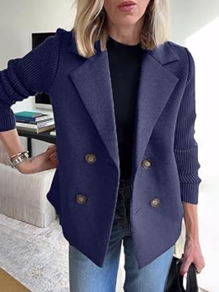 Women’s Modern Sweater Blazer | Clean-Cut Design