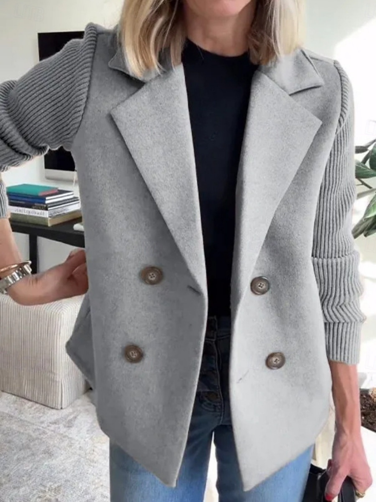 Women’s Modern Sweater Blazer | Clean-Cut Design