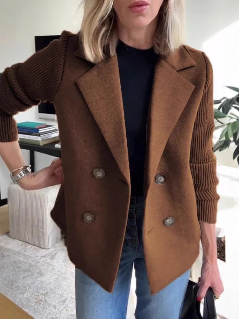 Women’s Modern Sweater Blazer | Clean-Cut Design