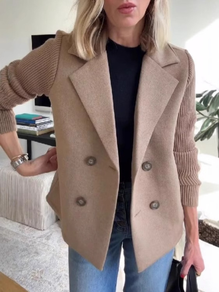 Women’s Modern Sweater Blazer | Clean-Cut Design