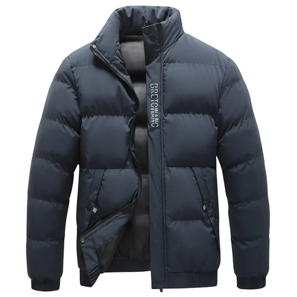 Men's Modern Puffer Jacket | With Collar