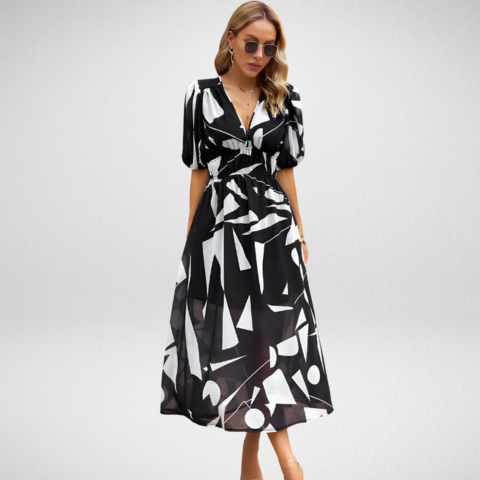 Robe Midi Élégante Inspirée Vintage | Flatteuse & Polyvalente