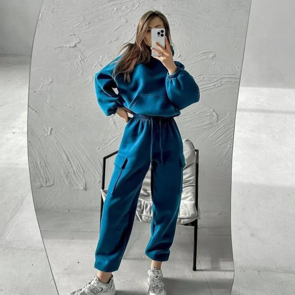 Women’s Casual Hooded Tracksuit | Stylish Two-Piece Jogger