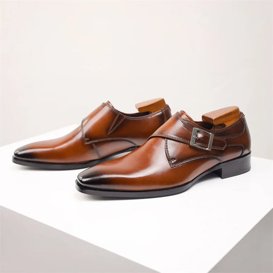 Men’s Classic Buckle Dress Shoes | Italian Style