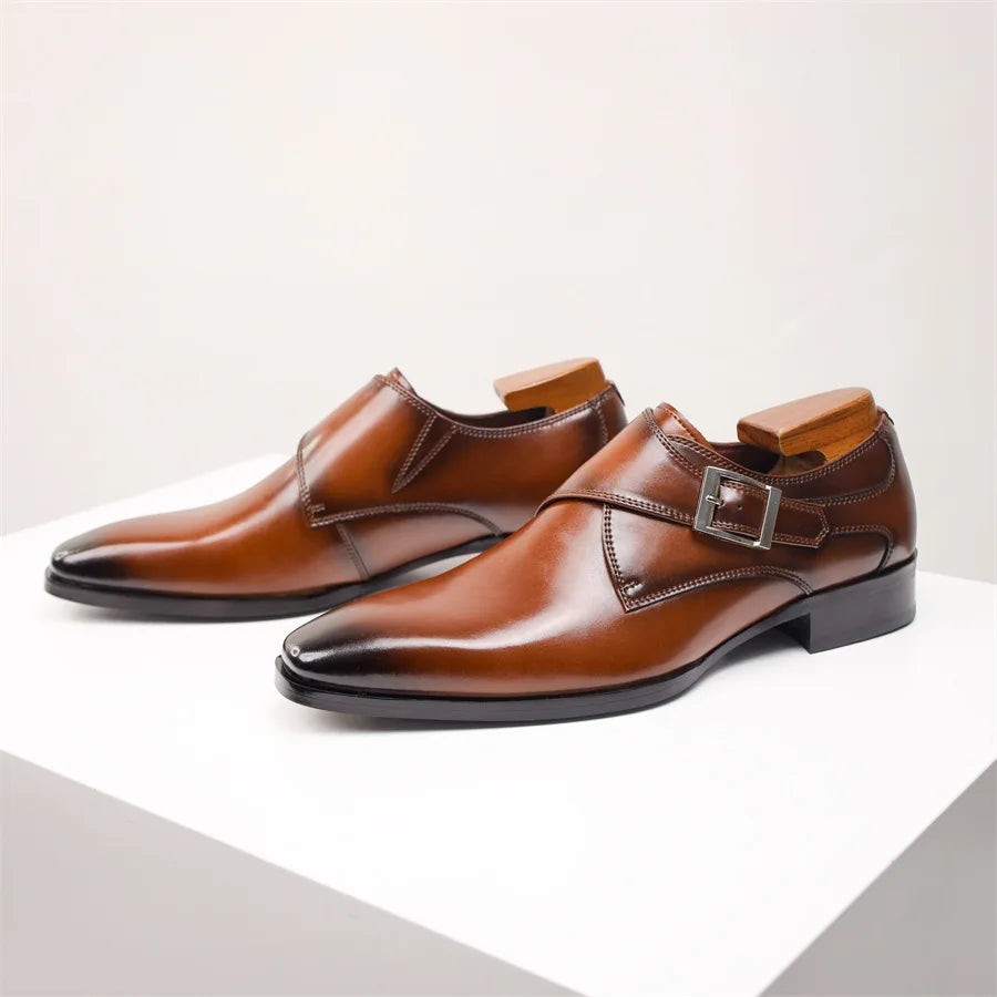 Men’s Classic Buckle Dress Shoes | Italian Style