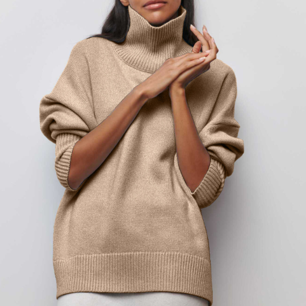 Women’s Roll-Neck Knit Jumper | Long-Sleeve Style