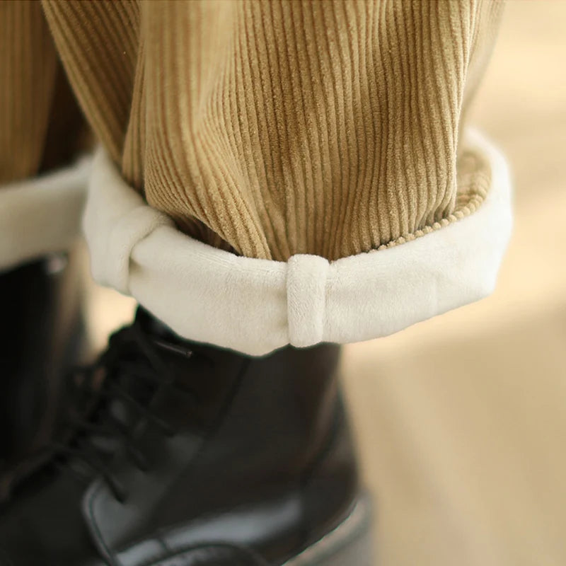 Women’s Cozy Corduroy Trousers | Wide Leg