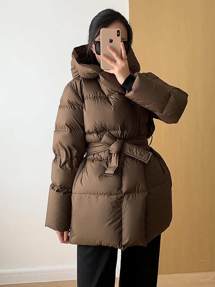 Women’s Stylish Warm Puffer Jacket | Hooded Winter Coat
