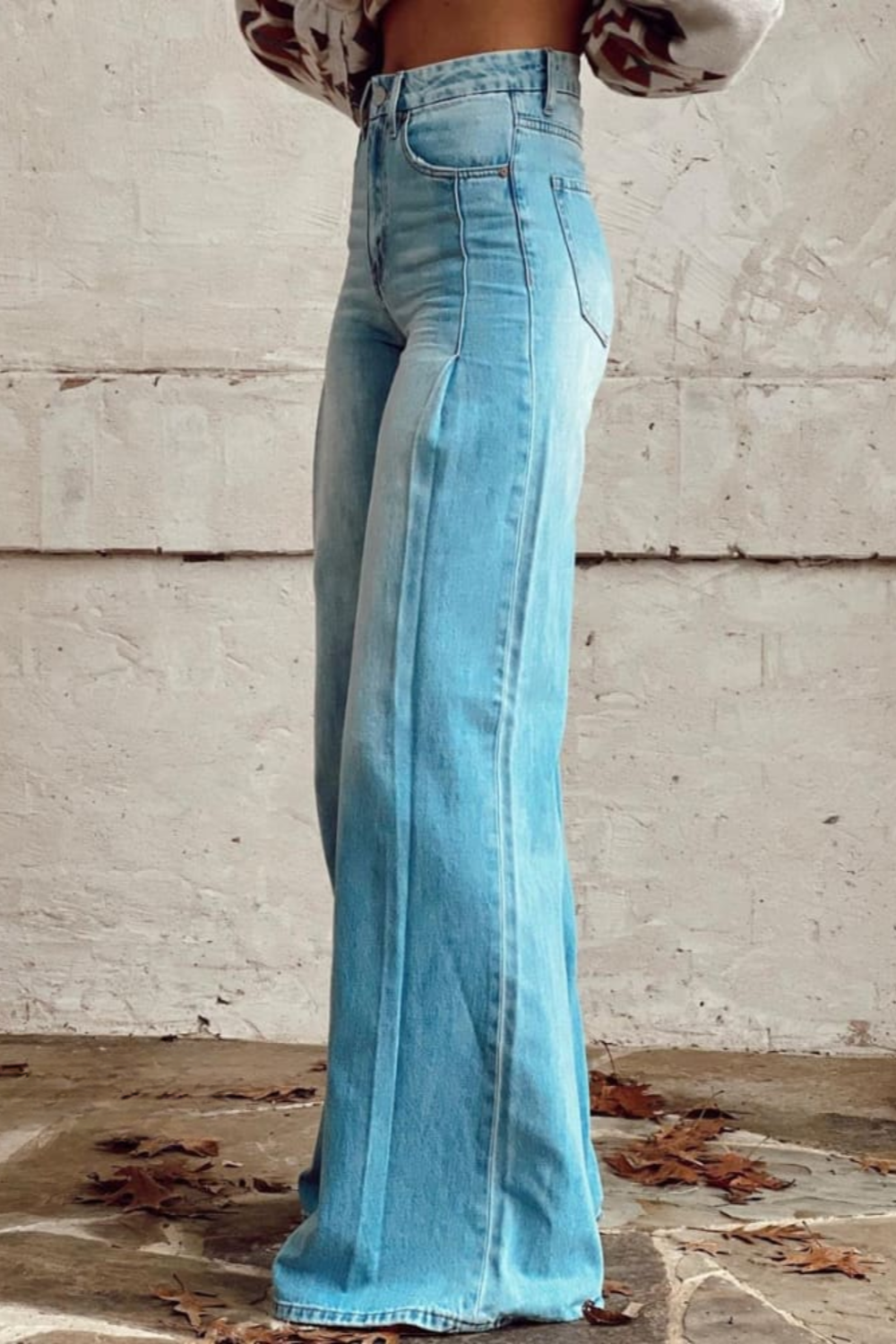 Women’s Vintage Boho Wide Leg Jeans | Stylish