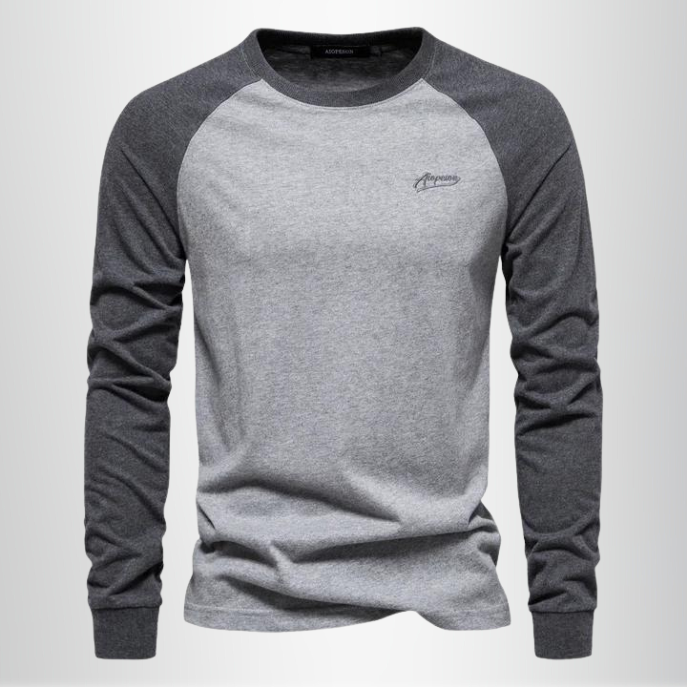 T-Shirt Décontracté A Manches Longues Pour Hommes | Classique