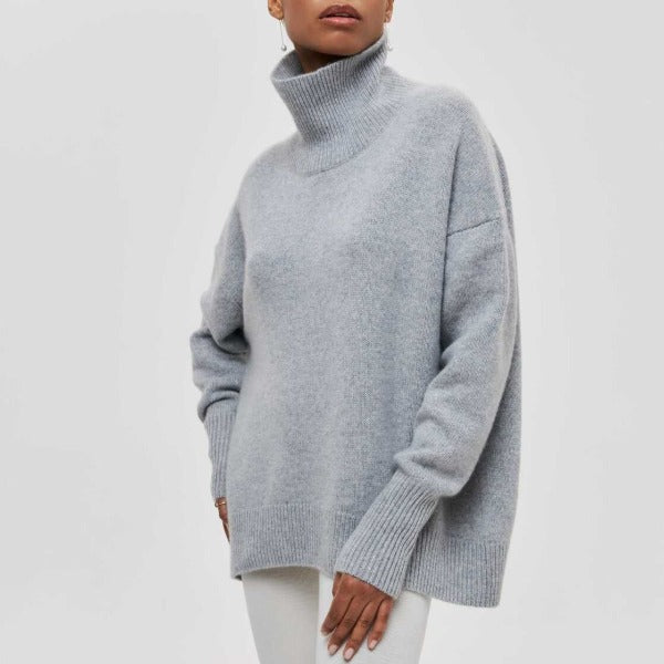 Women’s Roll-Neck Knit Jumper | Long-Sleeve Style
