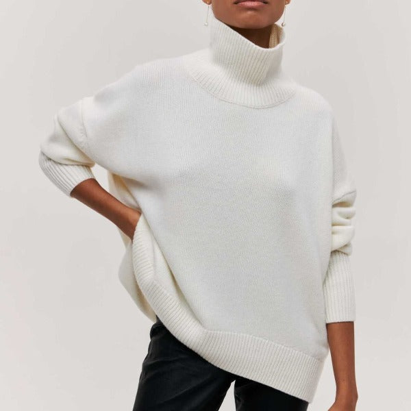 Women’s Roll-Neck Knit Jumper | Long-Sleeve Style