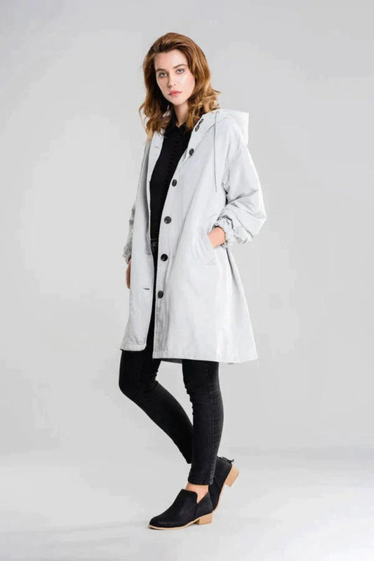 Women’s Oversized Windbreaker Jacket | Hooded & Long-Sleeved
