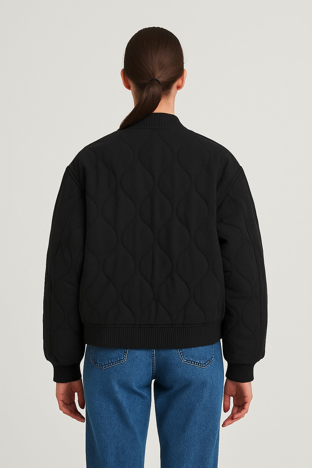 Women’s Oversized Bomber Jacket | Transitional Zip Design