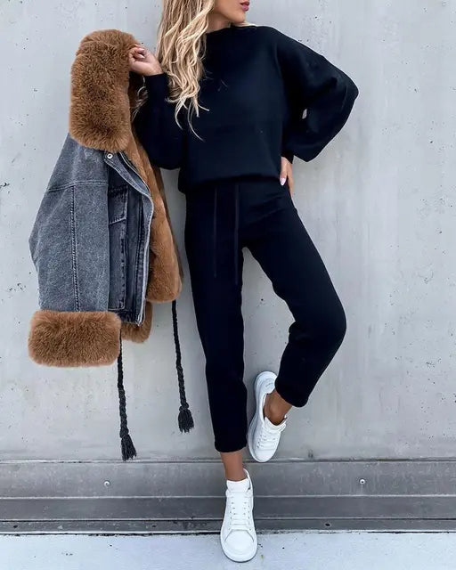 Women's Casual Tracksuit Set | Relaxed Fit