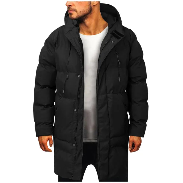 Men’s Long Winter Coat | Classic Design