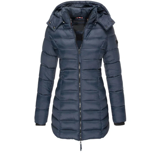Women’s Long Down Jacket | Hooded Cut