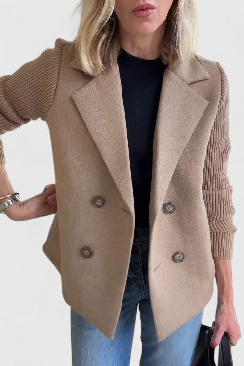 Women’s Contrast Blazer | Double-Breasted