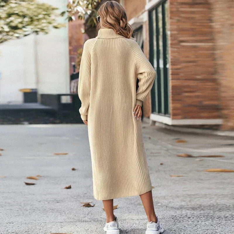 Women’s Knitted Jumper Dress | Midi Length