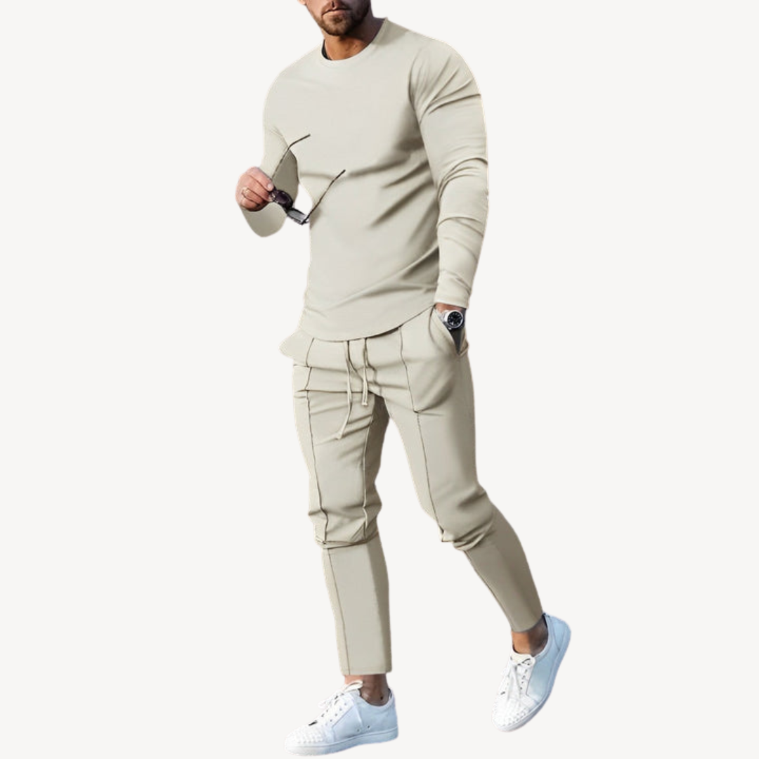 Men’s Casual Long Sleeve Tracksuit | Stylish